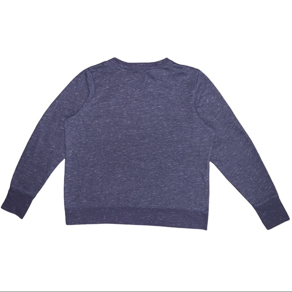 Tek Gear Basic Dark Navy Blue Marl Sweatshirt With Thumbholes - Picture 2 of 5
